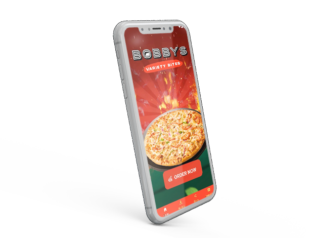 Bobby's Variety Bites Birmingham app mockup